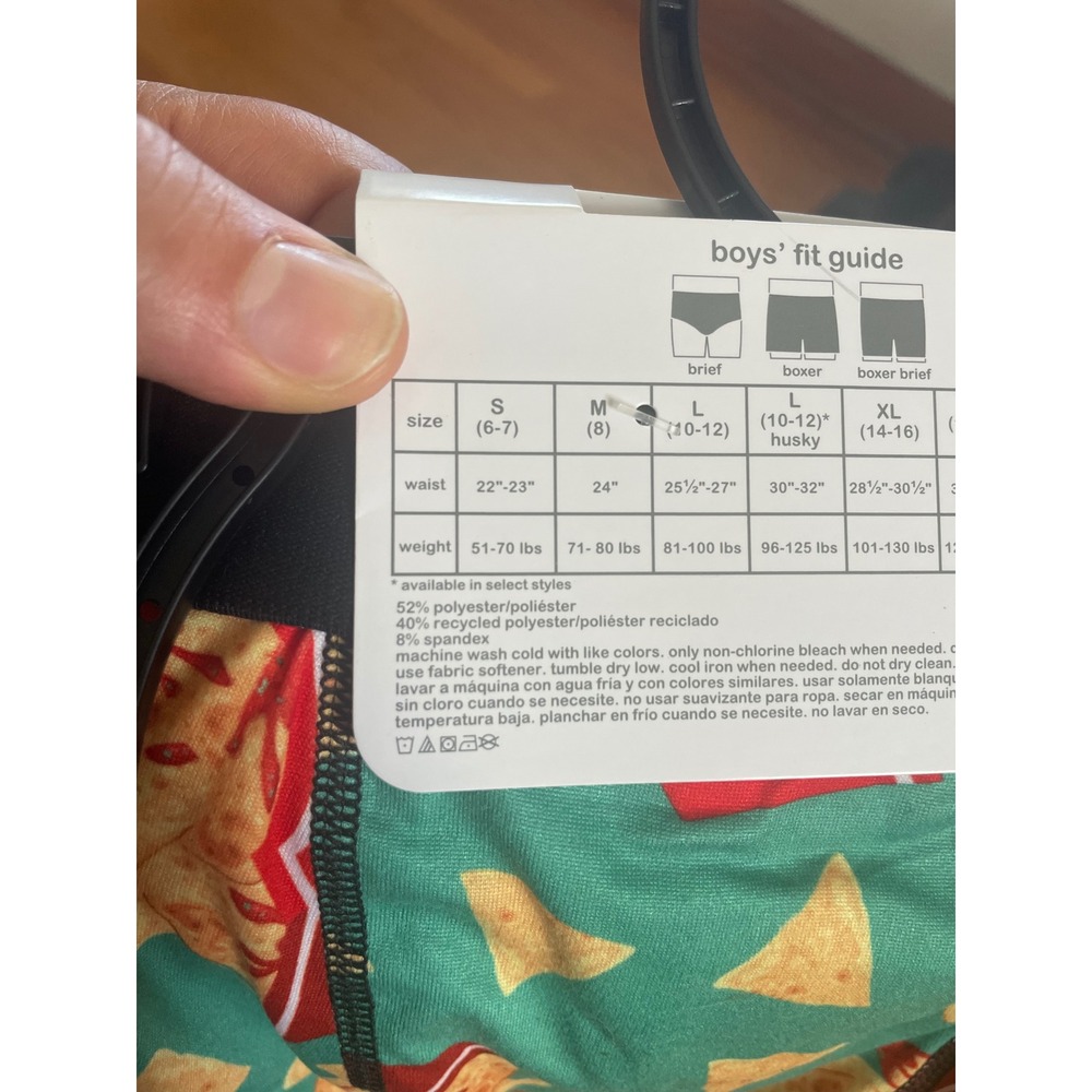 Wonder Nation Boys 4 Pack Boxer Briefs Snack Pack Prints Size S 6-7 New - Picture 7 of 7